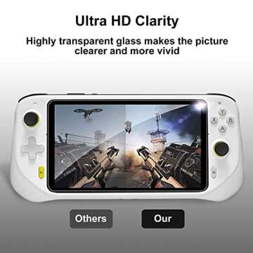 KUSTOMAZING Screen Protector for Logitech G Cloud Gaming Handheld Console - Ultra HD Tempered Glass/Precise Control/Anti-Scratch/Anti-Fingerprint/Easy Installation with Kit - 2 Packs