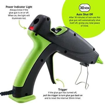 Surebonder 100W Dual Temperature Glue Gun Kit with 20 Glue Sticks