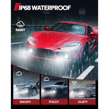 Torchbeam H11/H16/H8 LED Fog Light Bulb, 12000 Lumens