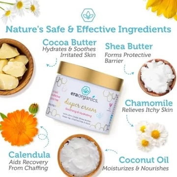 Era Organics Diaper Rash Cream - Organic Zinc Oxide Care