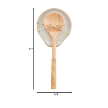 Mud Pie Sand Dollar Spoon Rest, 5 1/2" x 5" 11", Silver