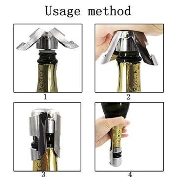 Champagne Sealer Stopper BGMAX 3 Pack Stainless Steel