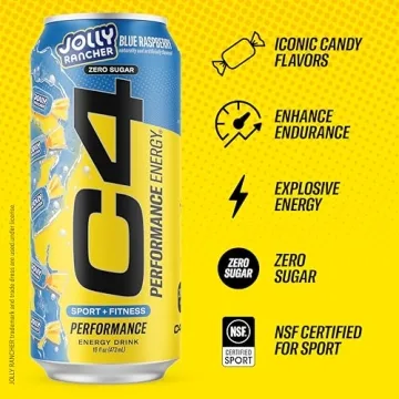 Cellucor C4 Jolly Rancher Energy Drink | Zero Sugar