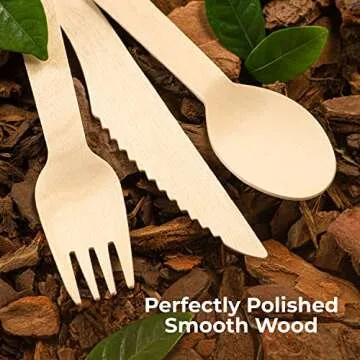 Compostable Utensils for Every Occasion – 100 Pcs Set
