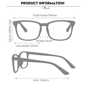 AIMADE Unisex Blue Light Blocking Glasses Blue Filter Computer Glasses (Anti Eye Eyestrain) Gaming Glasses for Women Man (3pc-Leopard-Black-White)