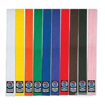 ProForce Extra Long Karate/Martial Arts Rank Belts (Black, 6-120")