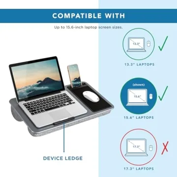 LAPGEAR Home Office Lap Desk - Portable & Stylish Solution