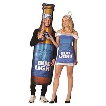 Rasta Imposta Bud Light Beer Bottle Costume for Adults
