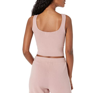 The Drop Women's Angelica Cropped Tank in Zephyr Pink