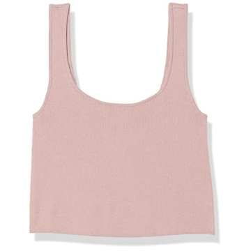 The Drop Women's Angelica Cropped Tank in Zephyr Pink