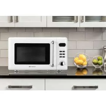 Emerson Retro 700W Compact Countertop Microwave Oven