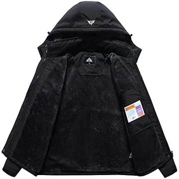 MOERDENG Women's Waterproof Jacket for Skiing and Winter Fun