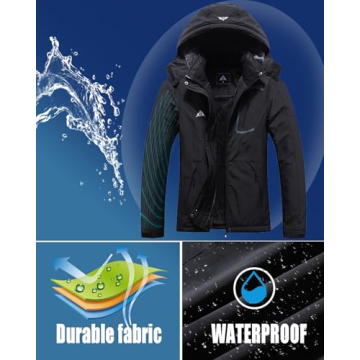 MOERDENG Women's Waterproof Jacket for Skiing and Winter Fun