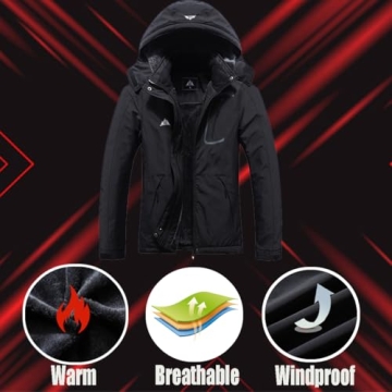 MOERDENG Women's Waterproof Jacket for Skiing and Winter Fun