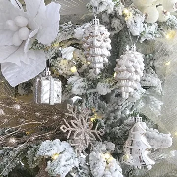 Sea Team 77-Pack Shatterproof Christmas Ornament Set