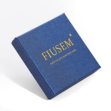 Fiusem Gold Plated Herringbone Necklace for Women, Stylish and Durable