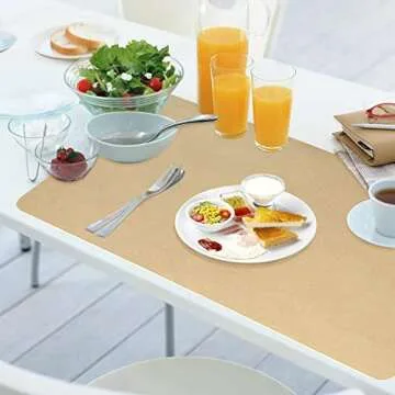 Stylish HofferRuffer Desk Pad - Dual Side Faux Leather Mat