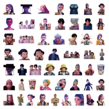 Korean Idol Vinyl Stickers - 100 Pack for Teens & Adults