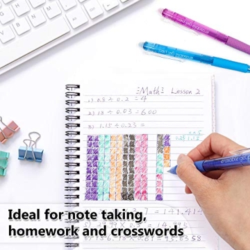 Vanstek 18 Colors Retractable Erasable Gel Pens