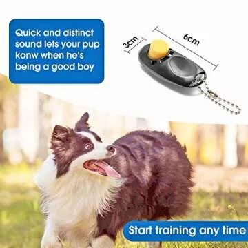 BAAPET 15 ft 20 ft 30 ft 50 ft 100 ft Long Dog Training Leash , Play, Camping, or Backyard Lead with Training Clickers for Small, Medium and Large Dogs or Cats (15 Feet, Black)