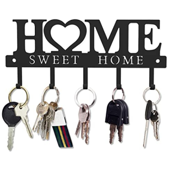 WIPHANY Sweet Home Key Holder - Stylish Durable Hooks Organizer for Home