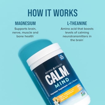 Natural Vitality Calm Mind Magnesium Supplement for Relaxation