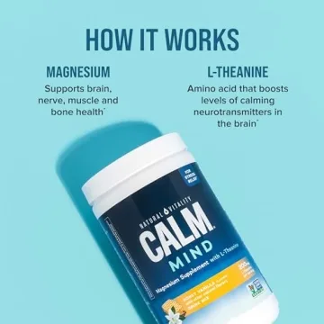 Natural Vitality Calm Mind Magnesium Supplement for Relaxation