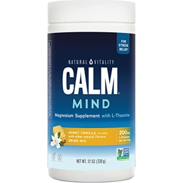 Natural Vitality Calm Mind Magnesium Supplement for Relaxation