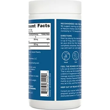 Natural Vitality Calm Mind Magnesium Supplement for Relaxation