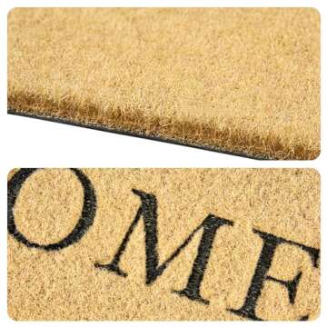 Yeaban Door Mat Outside Entrance | Outdoor Mats for Front/Back Door, Dirt Trapping, Non-Slip Doormats with Low Profile, Heavy Duty, Easy to Clean, Entryway Mat, 17.5” x 29.5”, Welcome 02