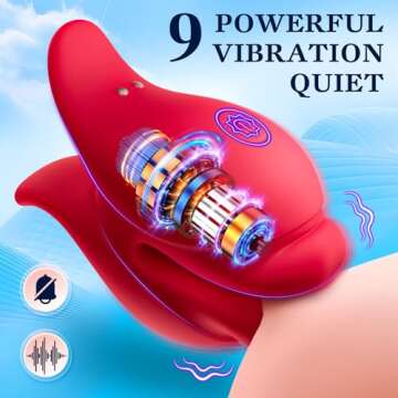 Vibrator Sex Toys Nipple Toys for Women - Nipple Clamps BDSM Toys Clitoral Stimulator with 10 Vibrat...