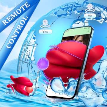 Vibrator Sex Toys Nipple Toys for Women - Nipple Clamps BDSM Toys Clitoral Stimulator with 10 Vibrating Mode, Remote Control Adult Toys for Women Couples Pleasure