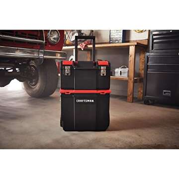 CRAFTSMAN 19-in. 3-in-1 Rolling Tool Box - Versatile Storage Solution