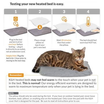 K&H Heated Cat House for Outdoor Cats with Heating Pad