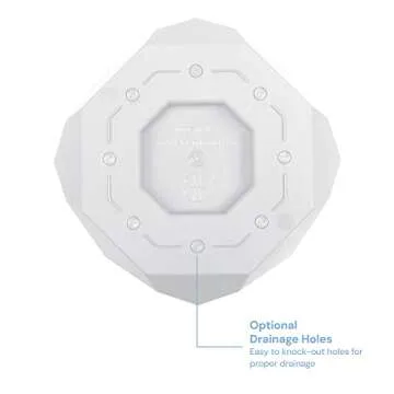 Bloem Tuxton Modern Hexagon Small Planter - Stylish & Durable