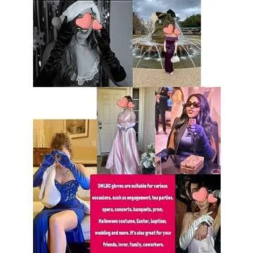 Women's White Long Satin Gloves 1920s Opera Bridal Wedding Dance Halloween Costume Evening Party Gloves 22 inch