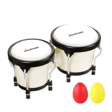 Soulmate Bongo Drum 4" 5" Set - Real Sound for Kids & Adults