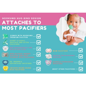 Nookums Retriever Pacifier Holder - Soft Plush Toy with Detachable Pacifier