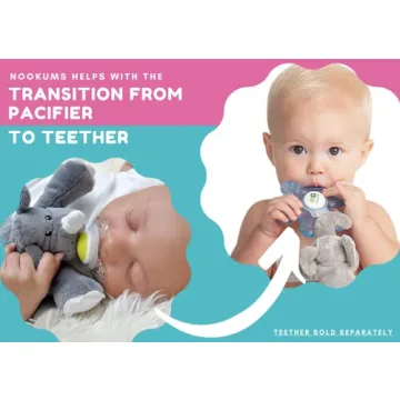 Nookums Retriever Pacifier Holder - Soft Plush Toy with Detachable Pacifier