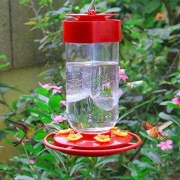 Enchanting Shrdaepe 30 oz. Hummingbird Feeder with 8 Stations