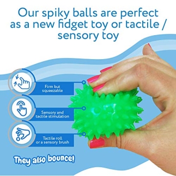 Spiky Sensory Balls - Squeezy, Bouncy Fidget Toys for Everyone