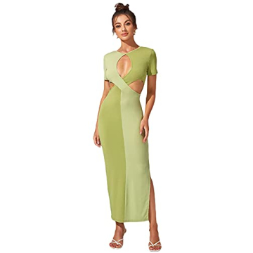 WDIRARA Women's Cut Out Maxi Dress for Every Occasion