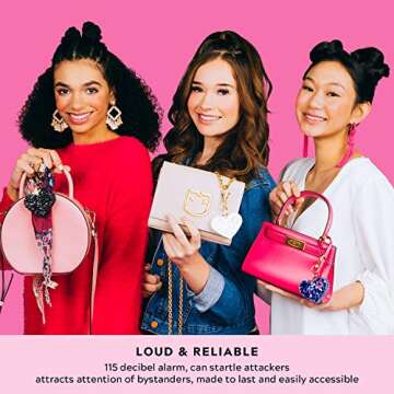 Blingsting Self Defense Kit - Stylish Pepper Spray & Alarm