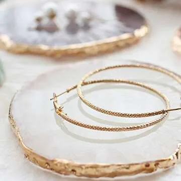 Polytree Resin Jewelry Tray Vintage Trinket Ring Earrings Organizer Storage Desk Ornaments Dish Plate Stand Display Decorative Dish Jewelry Holder White