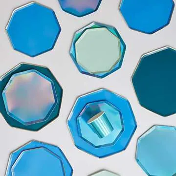 Meri Meri Blue Holographic Side Plates