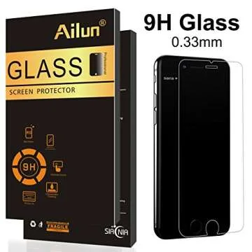 Ailun Screen Protector for iPhone 8 Plus,7 Plus,6s Plus,6 Plus, 5.5 Inch 3Pack Case Friendly Tempere...