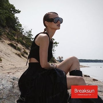 Breaksun Wave Mask Sunglasses - Trendy UV Protection