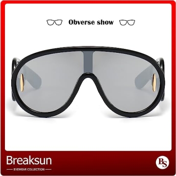 Breaksun Wave Mask Sunglasses - Trendy UV Protection