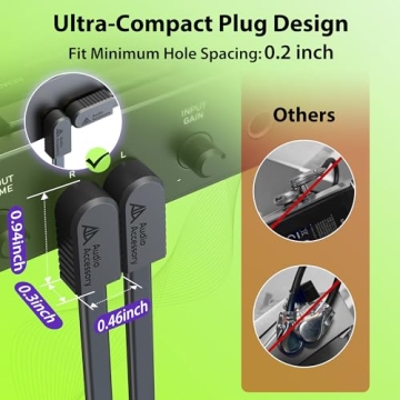AA AUDIO 18" Flat Guitar Patch Cables | Noise-Free & Durable
