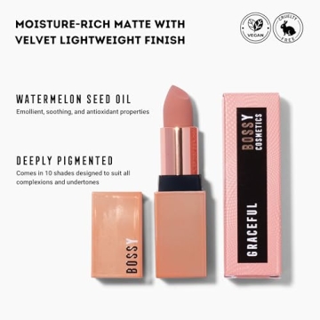 Bossy Everyday Vegan Hydrating Matte Lipstick - Graceful